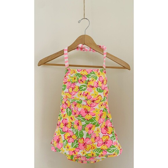 Lilly Pulitzer Other - Lily Pulitzer 2 Piece Tankini Reversible Swimsuit Flora Baby Print Size 4